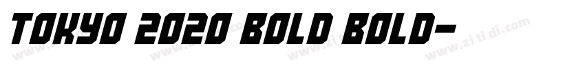 TOKYO 2020 Bold Bold字体转换